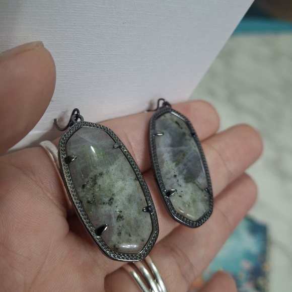 Kendra Scott Labradorite Earrings - Picture 4 of 9